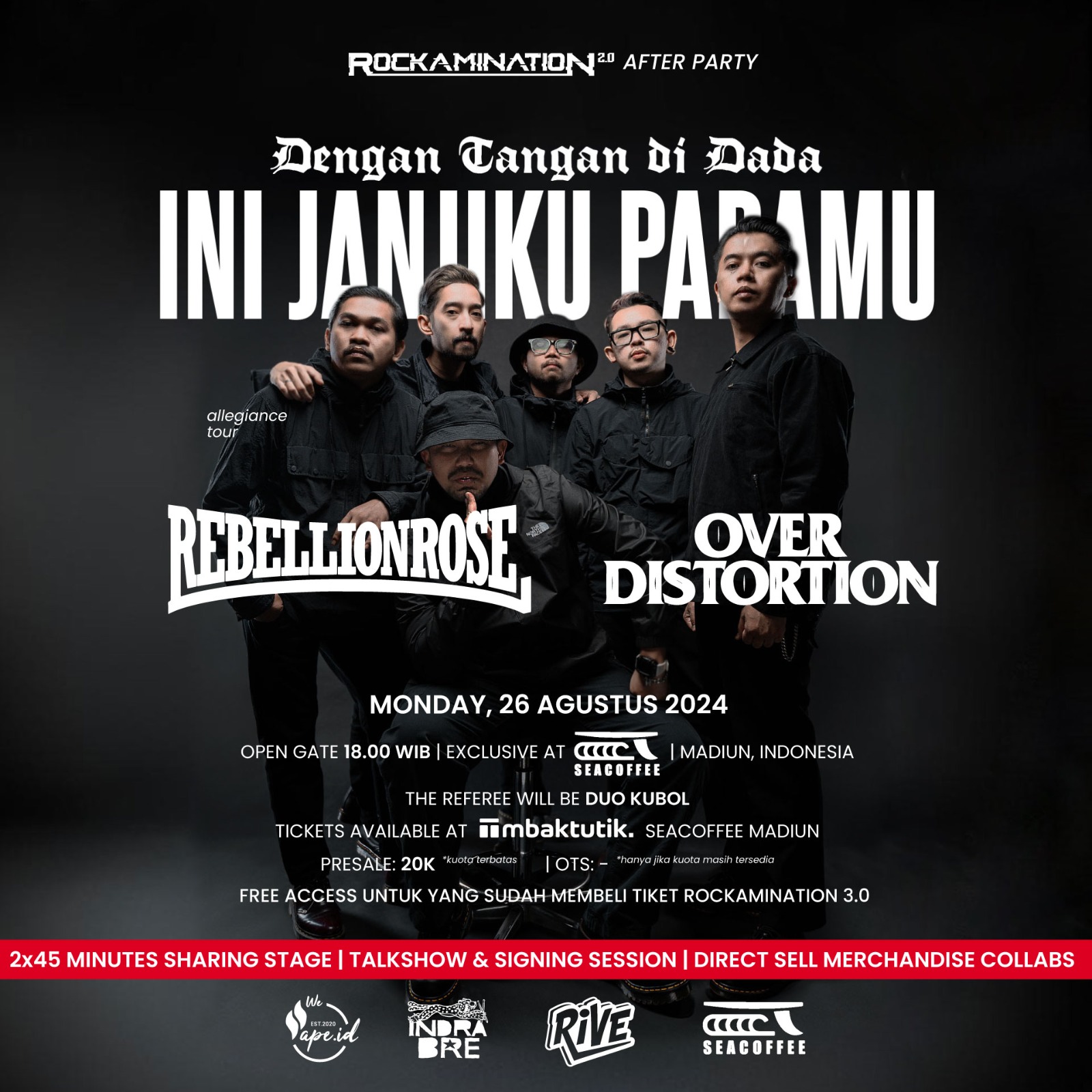 Allegiance Tour : Rebellion Rose x Over Distortion